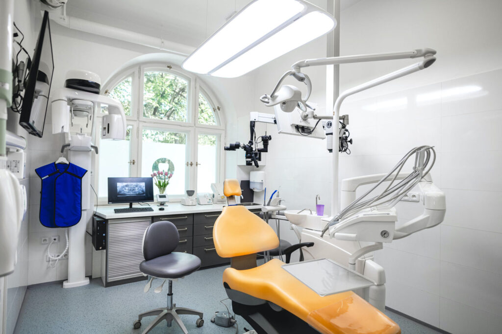 DentalSuite reception in Karlín, Prague